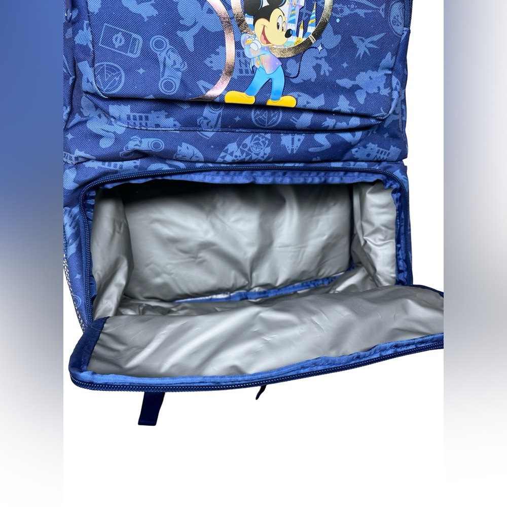Walt Disney World Parks 50th Anniversary Mickey Mouse blue backpack cooler - Picture 6 of 8